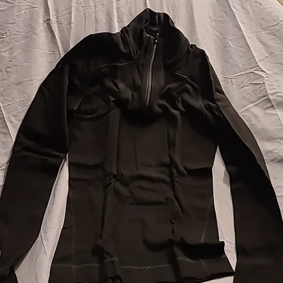 Smartwool Black Baselayer Midweight Base Zip Tee Sweatshirt Small NEW - Picture 2 of 12